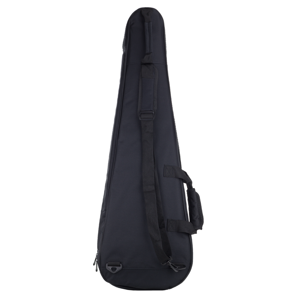 Vaibrant Deluxe Headless Electric Guitar - gig bag back - Electric Yellow